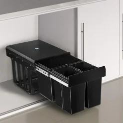 tectake Inbouw prullenbak Ashlyn, 3-voudige scheiding, 31L, telescooprails Best