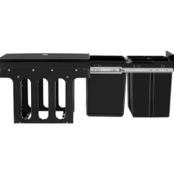 tectake Inbouw prullenbak Ashlyn, 3-voudige scheiding, 31L, telescooprails Best