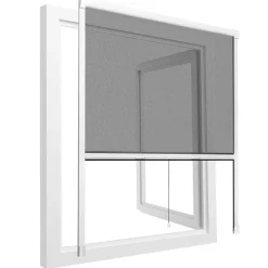 tectake Insectenwerend rolgordijn - 130 x 160 cm - Wit Outlet