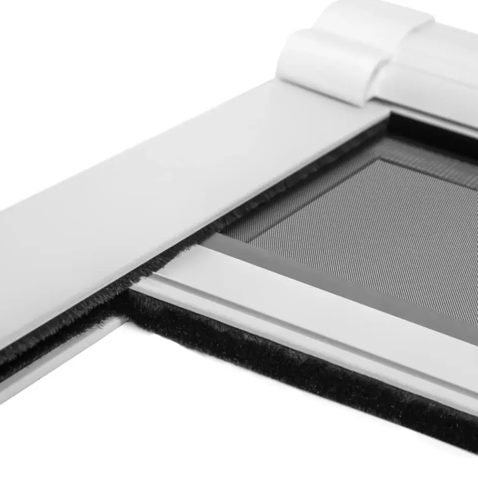 tectake Insectenwerend rolgordijn - 130 x 160 cm - Wit Outlet