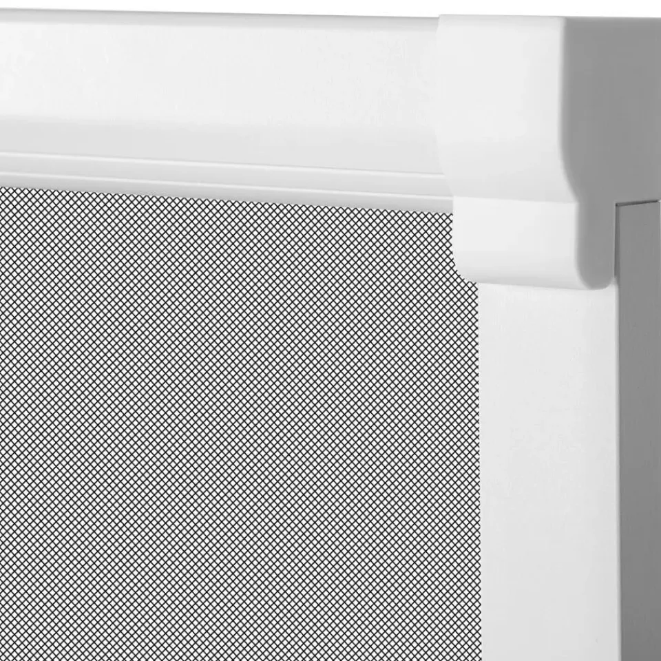 tectake Insectenwerend rolgordijn - 130 x 160 cm - Wit Outlet