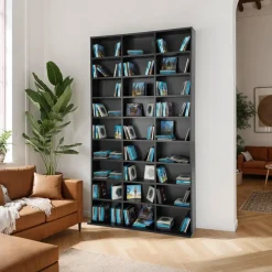 tectake Kast Christel 180x102x23,5cm, Zwart Clearance