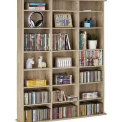 tectake Kast Stevie 105,5x19x136,5cm, Licht Hout, Eiken Sonoma Clearance