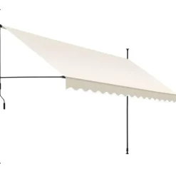 tectake Klemluifel met zwengel, in hoogte verstelbaar, Beige Clearance