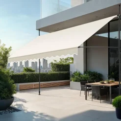 tectake Klemluifel met zwengel, in hoogte verstelbaar, Beige Clearance