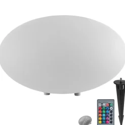 tectake Kogellamp Luminous Eye, LED, met afstandsbediening, Wit Best