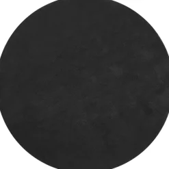 tectake ® Kortpolig vloerkleed Soft Zone Ø 120 cm - Zwart New