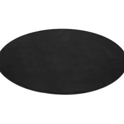 tectake ® Kortpolig vloerkleed Soft Zone Ø 120 cm - Zwart New