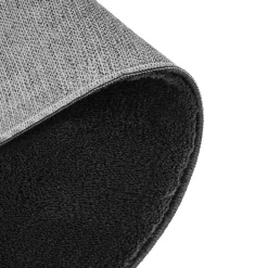 tectake ® Kortpolig vloerkleed Soft Zone Ø 120 cm - Zwart New