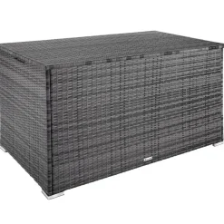 tectake Kussenbox Oslo met aluminium frame 145x82,5x79,5cm, Grijs Hot