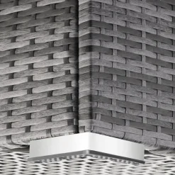 tectake Kussenbox Oslo met aluminium frame 145x82,5x79,5cm, Grijs Hot