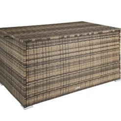 tectake Kussenbox Oslo met aluminium frame 145x82,5x79,5cm, Natuur Online