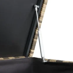 tectake Kussenbox Oslo met aluminium frame 145x82,5x79,5cm, Natuur Online