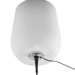 tectake LED-bloempot Luminous Courve Pot met afstandsbediening, Wit Online