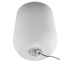tectake LED-bloempot Luminous Courve Pot met afstandsbediening, Wit Online