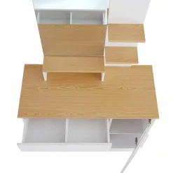 tectake Makeup-tafel Zoe , Wit/beuken Sale
