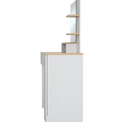 tectake Makeup-tafel Zoe , Wit/beuken Sale