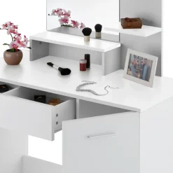 tectake Makeup-tafel Zoe , Wit Sale