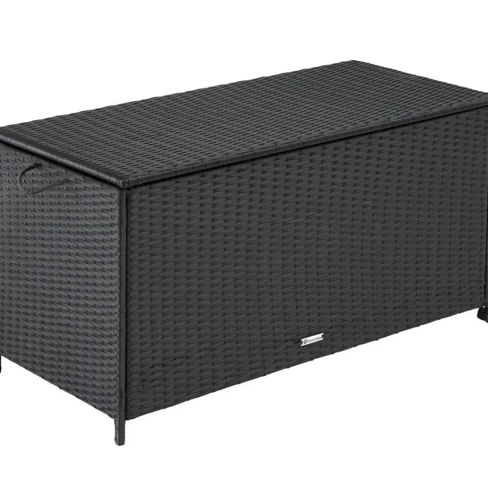 tectake Opbergbox Kuusamo met aluminium frame en wielen 297l, 117x54x64cm Sale