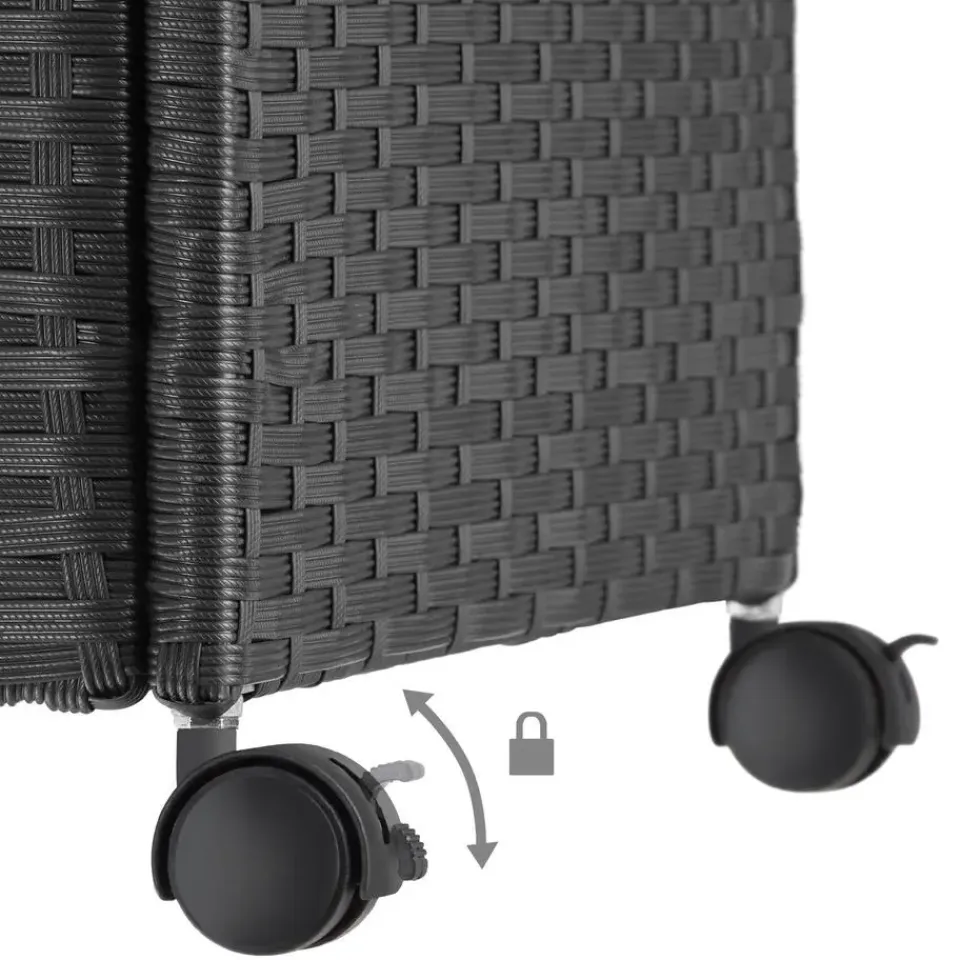 tectake Opbergbox Kuusamo met aluminium frame en wielen 297l, 117x54x64cm Sale