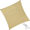 tectake Polyethyleen zonnezeil vierkant beige, Beige Sale