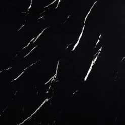 tectake Salontafel Lasley met voet, draagkracht 45 kg, Marmerlook Zwart Outlet