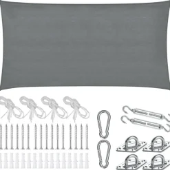 tectake Schaduwdoek Sunny, weerbestendig HDPE-materiaal met UV-bescherming Sale