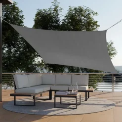 tectake Schaduwdoek Sunny, weerbestendig HDPE-materiaal met UV-bescherming Sale