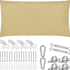 tectake Schaduwdoek Sunny, weerbestendig HDPE-materiaal met UV-bescherming Sale