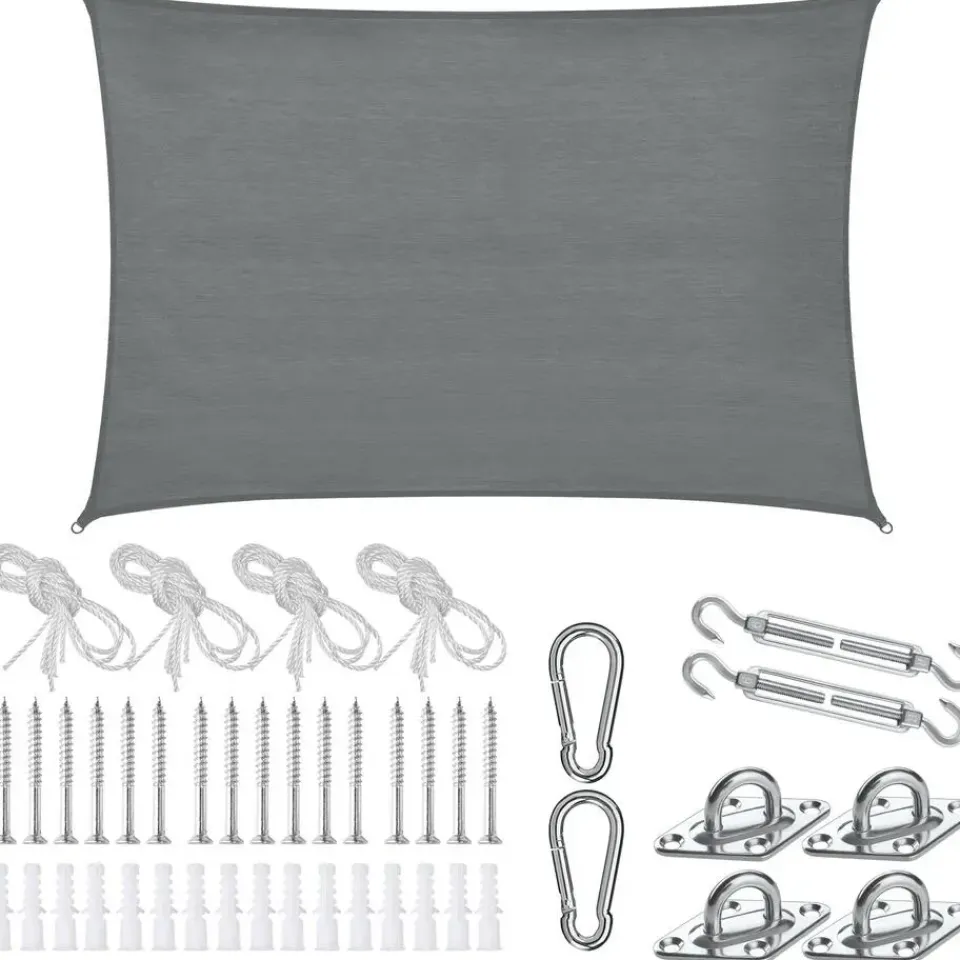 tectake Schaduwdoek Sunny, weerbestendig HDPE-materiaal met UV-bescherming Outlet