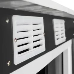 tectake Tuinhuis met hellend dak, Grijs/wit