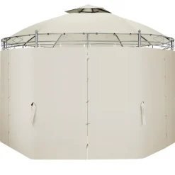 tectake Tuinpaviljoen Siana Ø 3.5m, Crème Clearance