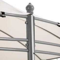 tectake Tuinpaviljoen Siana Ø 3.5m, Crème Clearance