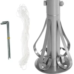 tectake Tuinpaviljoen Siana Ø 3.5m, Antraciet Clearance