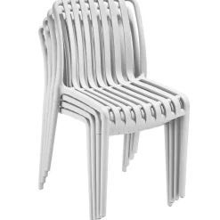 tectake Tuinstoelen Alcudia, weerbestendig, stapelbaar, Crème Best