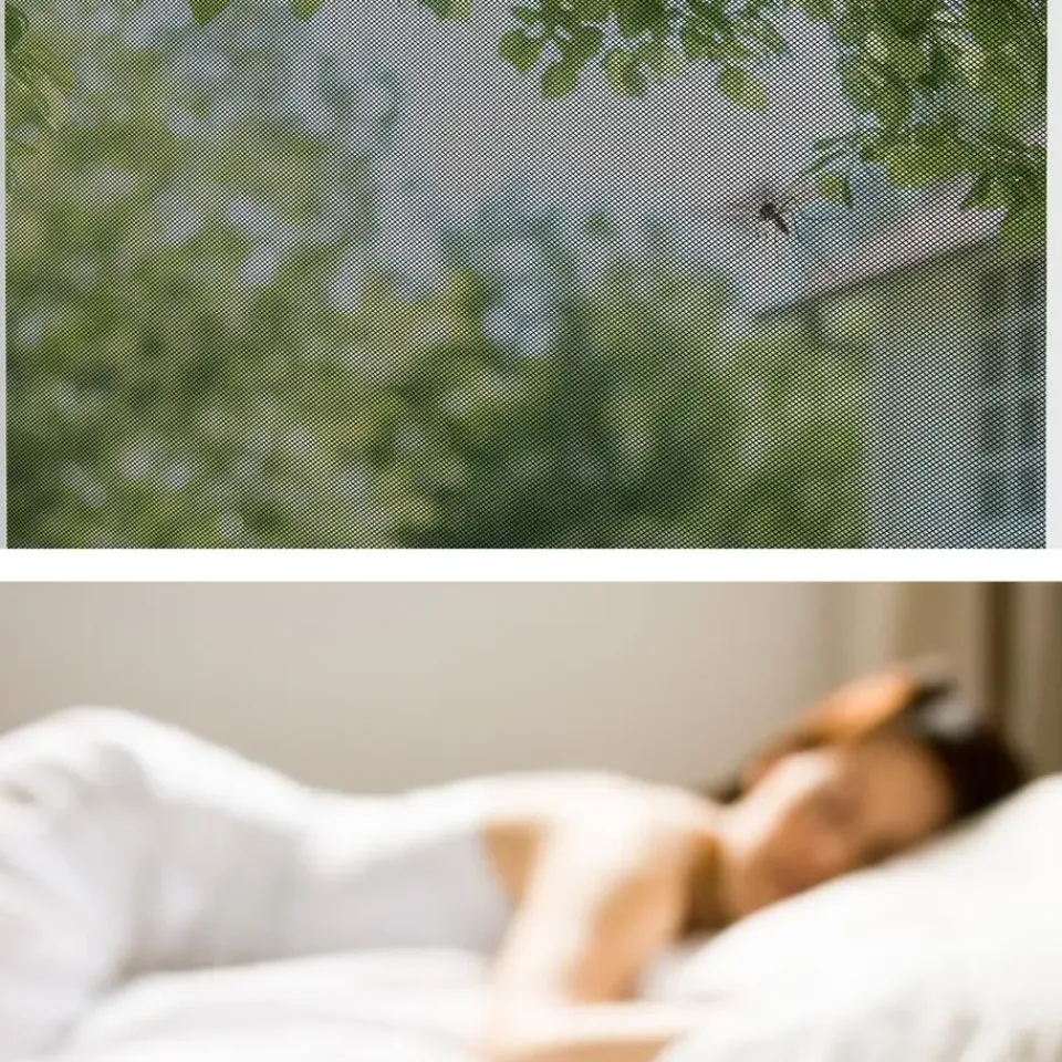 tectake Vliegenhor voor raamkozijnen - 100 x 120 cm - Wit