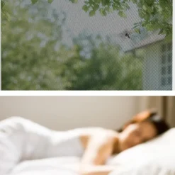 tectake Vliegenhor voor raamkozijnen - 80 x 100 cm - Wit Discount