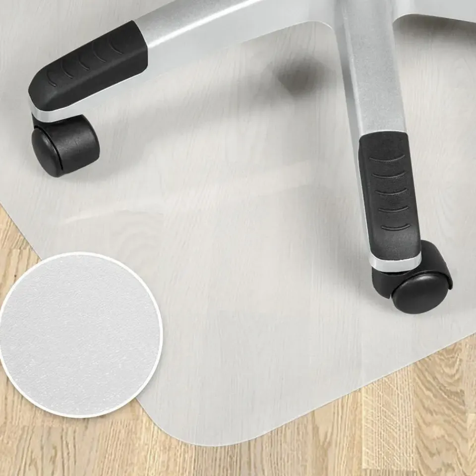tectake Vloerbeschermende mat voor bureaustoelen, Wit New