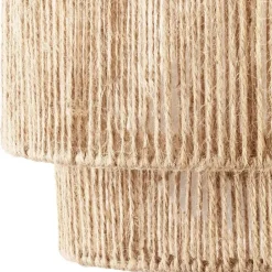 tectake Wandlamp Lignea Lux van jute in boho-stijl, 40W, Natuur Clearance