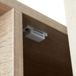 tectake Wandrek Brentwood 57,5x34x173cm, Industrieel Licht Hout, Eiken Sonoma Clearance