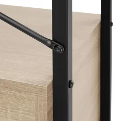 tectake Wandrek Brentwood 57,5x34x173cm, Industrieel Licht Hout, Eiken Sonoma Clearance