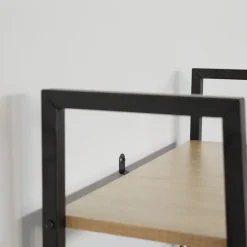 tectake Wandrek Brentwood 57,5x34x173cm, Industrieel Licht Hout, Eiken Sonoma Clearance