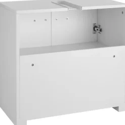 tectake Wastafelonderkast Idris, 2 vakken, draagkracht 35 kg, Wit Clearance