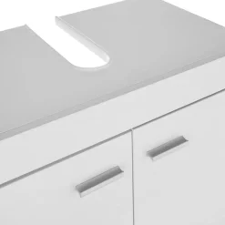 tectake Wastafelonderkast Idris, 2 vakken, draagkracht 35 kg, Wit Clearance