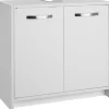 tectake Wastafelonderkast Katalina, ruim, draagkracht 20 kg, Wit Outlet