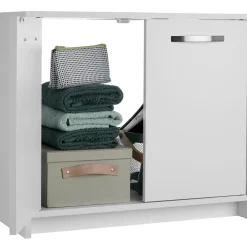 tectake Wastafelonderkast Katalina, ruim, draagkracht 20 kg, Wit Outlet