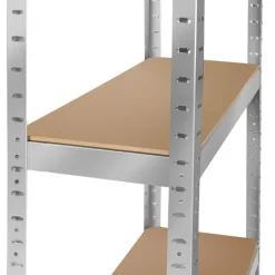 tectake Werkplaatsrek, Zilver Discount