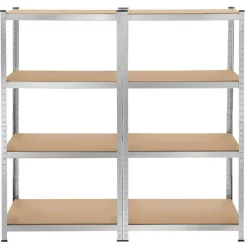 tectake Werkplaatsrek, Zilver Clearance