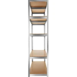 tectake Werkplaatsrek, Zilver Sale