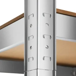 tectake Werkplaatsrek, Zilver Sale